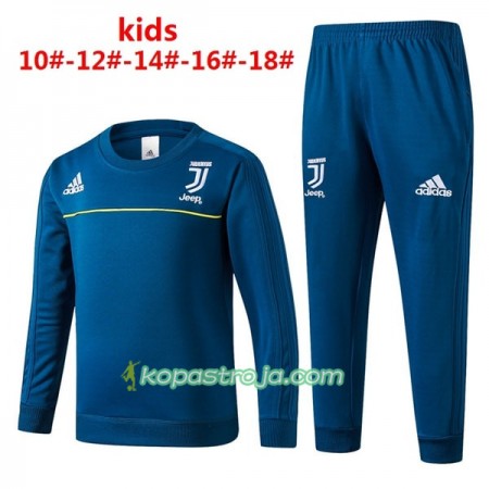 Barn Juventus Tränings Sweatshirtställ 2017-18 Blå